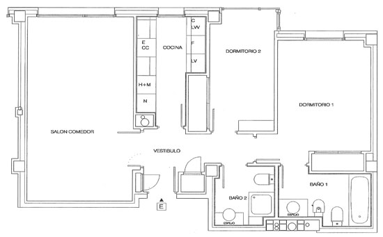 Plano letra E